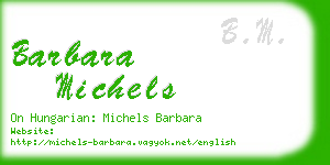 barbara michels business card